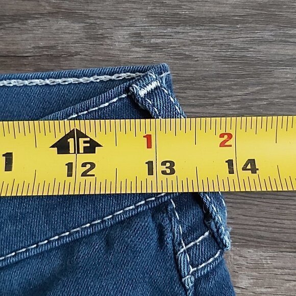 Women's True Religion BECCA Mid Rise Boot Cut Dark Wash Denim Jean - Size 27 - Picture 3 of 7